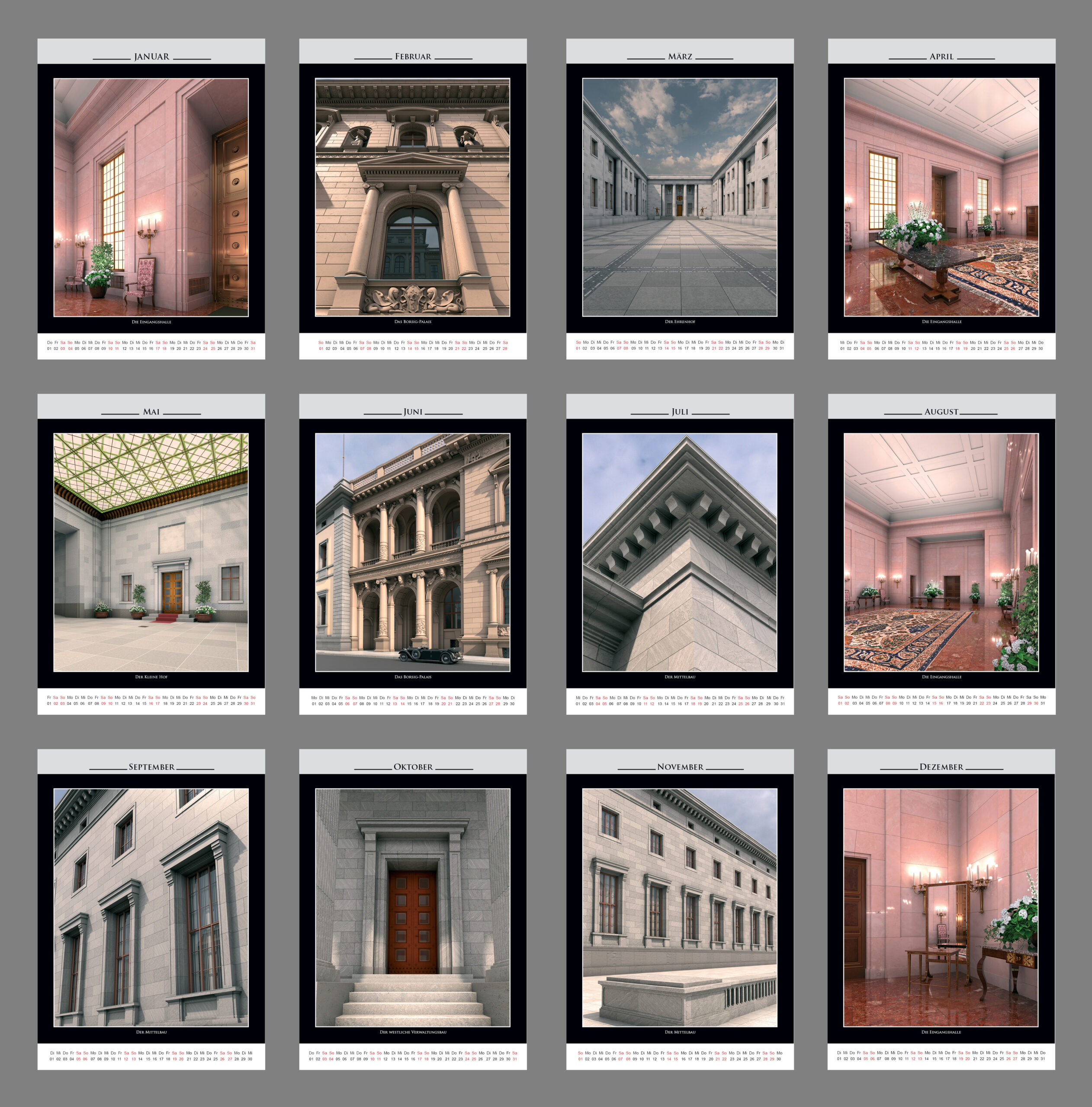 A3-Wandkalender (Deutsch) – Bild 2